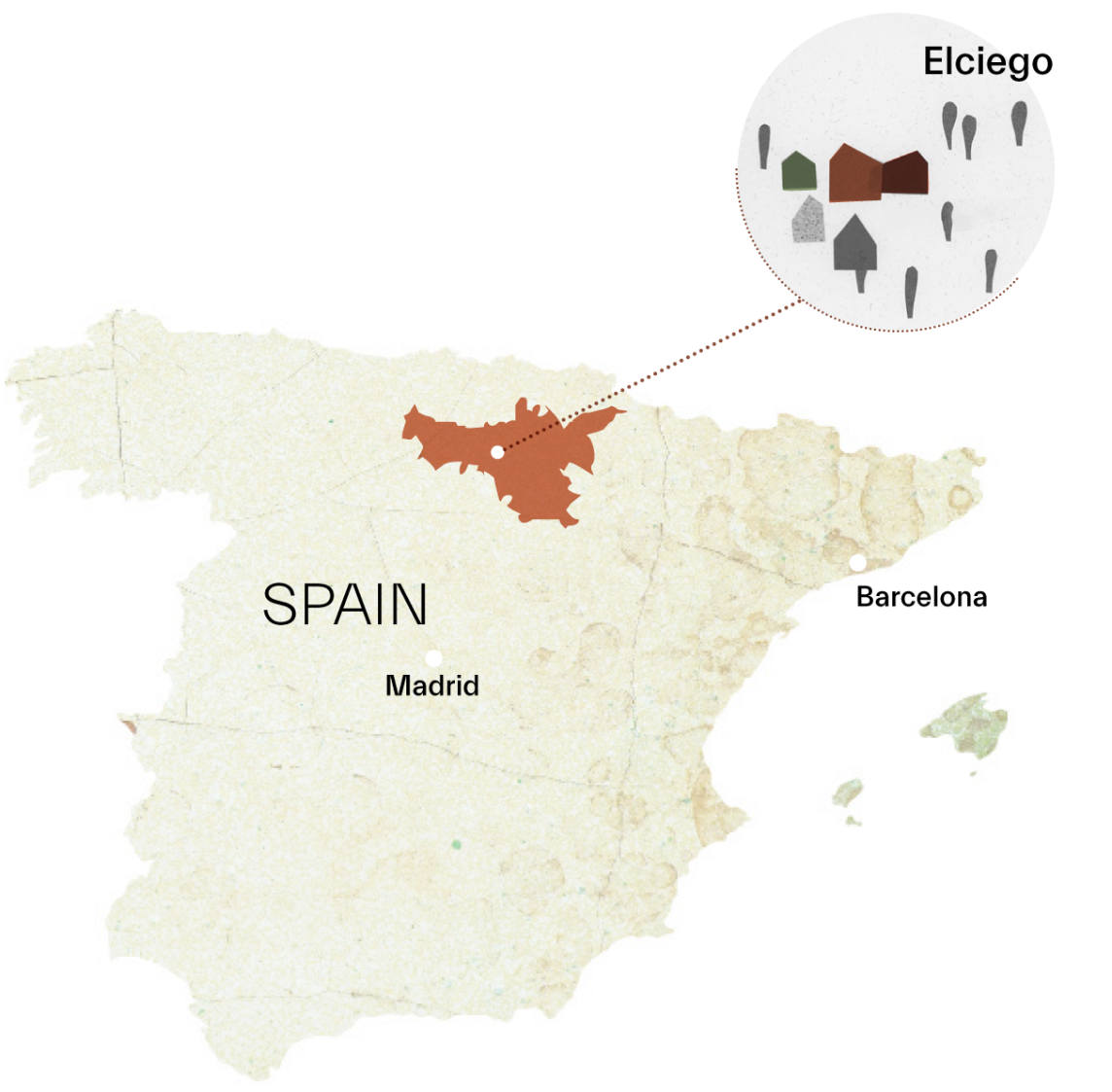 Mapa de Elciego: el corazón de La Rioja