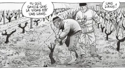 El vino en cómic y en series