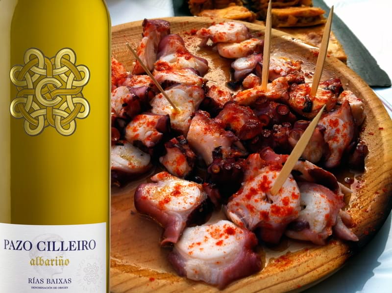 Pair 'Pulpo á feira' with Pazo Cilleiro