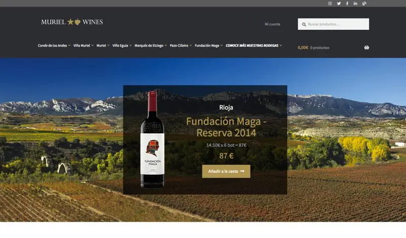 Muriel Wines lanza Tienda Rioja