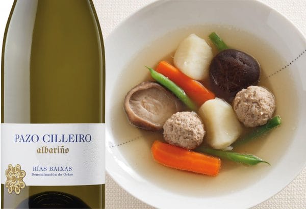 Which wine's best with a Japanese pot-au-feu?